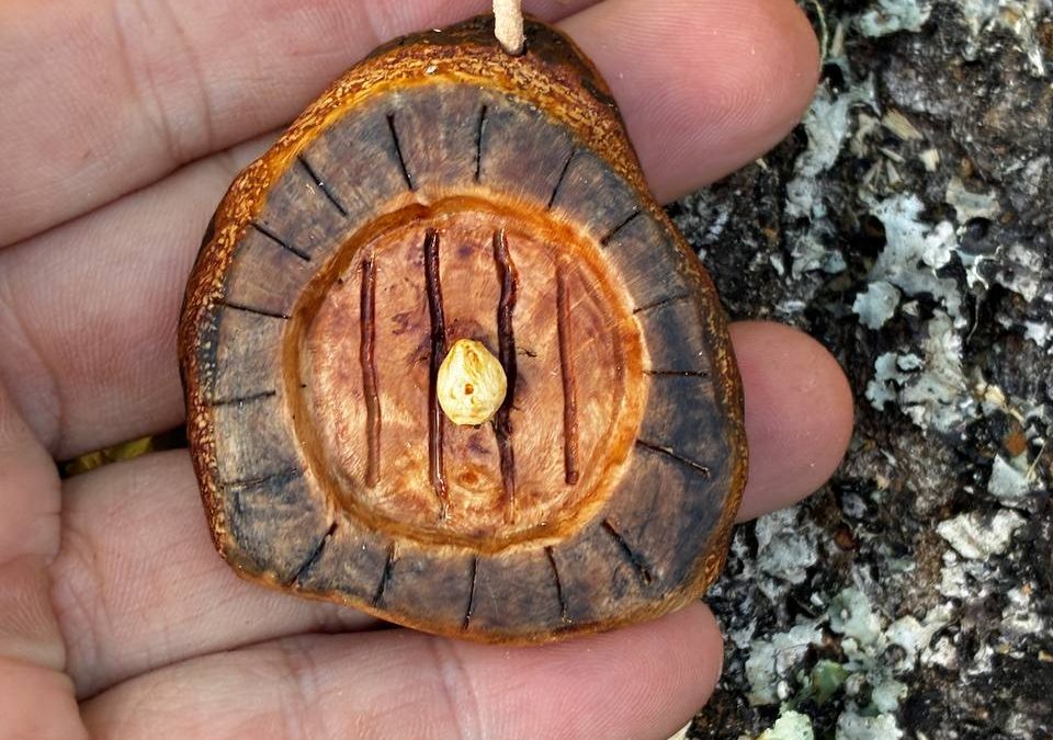 Hobbit Tür aus Baumperle