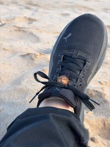 Schuhwichtel aus Baumperle am Meer 