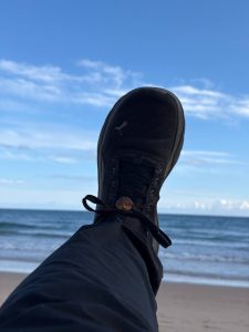 Schuhwichtel aus Baumperle am Meer 