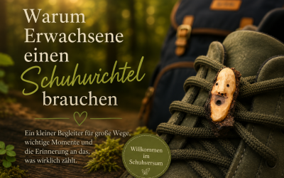 Schuhwichtel aus Baumperle geschnitzt